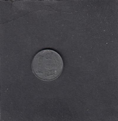 Beschrijving: 1 Cent WILHELMINA 